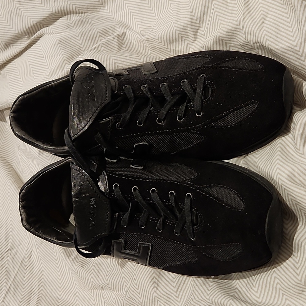 Hogan Mens suede and canvas fashion sneakers size 11UK, 12US